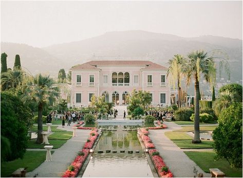 Wedding venue French Riviera #frenchriviera #coast #france #monaco #honeymoon #weddingvenue #wanderlust French Wedding Venues, French Riviera Wedding, Provence Wedding, France Art, France Wedding, French Chateau, French Wedding, Nice France, Pink Houses