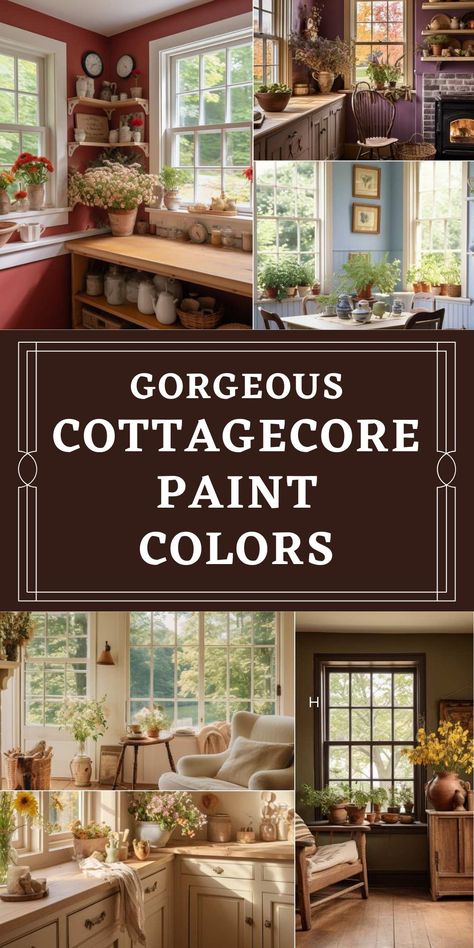 Cottage Core House Interior Kitchen, Cottagecore Couch Aesthetic, Cottage Core Book Aesthetic, Indoor Cottage Decor, Country Design Interior, Cottage House Color Schemes, Cottagecore Kitchen Colors, How To Make Your House Look Like A Cottage, Cottage Interior Color Schemes