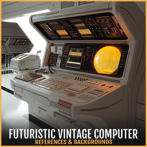 Old Futuristic Aesthetic, Sci Fi Computer Concept Art, Retro Futurism Tech, Sci Fi Computer, Cassette Futurism, Retro Futuristic Computer, Good Luck To You, Wonderful Words, High Quality Images