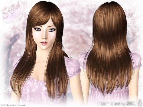 The Sims Resource - S-Club Hair N1 Sims 2 Hair, Sims 3 Cc Finds, Sims 3 Mods, Y2k Hair, Club Hairstyles, Sims Community, One Hair, Sims Mods, The Sims Resource