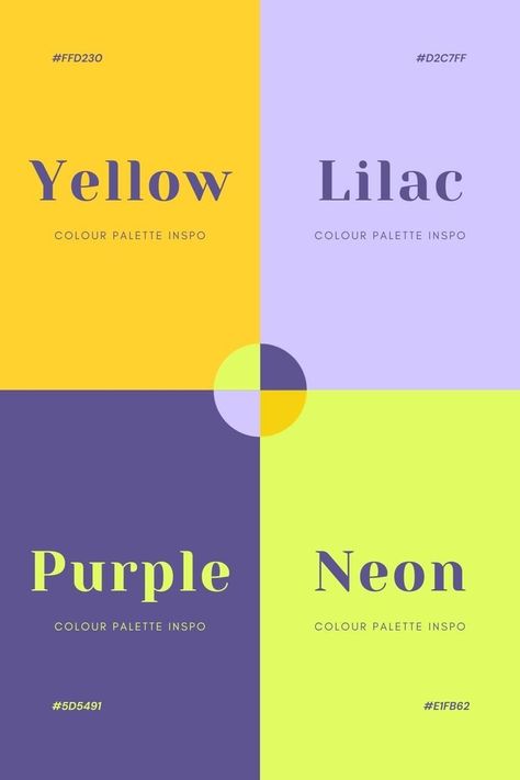 2 Colors Palette, Modern Colour Combinations, Comparison Design Ideas, Cheerful Colour Palette, Graphic Design Palette Color, Color Combos With Yellow, Female Colour Palette, Popular Color Combinations, Bold Color Palette Colour Schemes