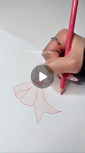 How To Draw Coquette Bow, Ribbon Drawing Tutorial, Coquette Ribbon Drawing, How To Draw Bows Ribbons, Bow Drawing Tutorial, How To Draw A Bow Step By Step, How To Draw A Ribbon, Coquette Bow Drawing, How To Draw Bows