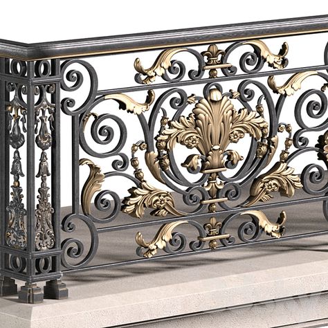 Iron Grill Design Balconies, Victorian Railings, Balconies Architecture, Railing Design Balcony, Iron Railing Design, Classic Railing, Balcony Railing Design Modern, Wrought Iron Balcony Railing, Stairs Classic