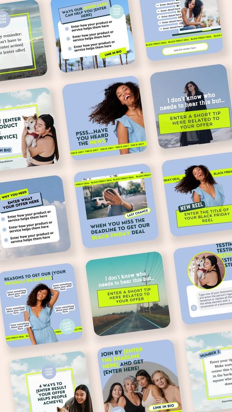 You can grab some of our top-performing Canva templates for FREE to give your Instagram content a fun boost in engagement! Straight from our Canva template membership, these are some of our favorite and top-performing designs. Use these in your Instagram feed as a content creator, a small business owner, or for your clients as a social media manager! Canva Social Media Post Ideas, Shirt Instagram Post Design, Education Instagram Feed, Social Media Manager Instagram Feed, Social Media Branding Design Posts, Creative Instagram Feed Ideas, Instagram Content Design, Royal Illustration, Product Social Media Post