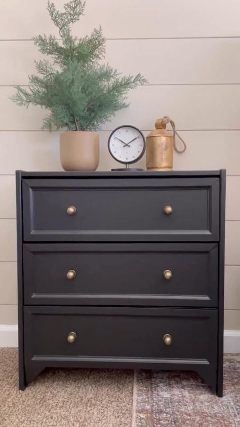 View this post on Instagram A post shared by DIY - IKEA Hack (@ikeahack) IKEA RAST Drawer to Pottery Barn Harmon Metal Nightstand Dupe Hack Check out this brilliant IKEA hack that transforms the Rast Diy Hacks, Ikea Koppang Dresser As Nightstand, Rast 3 Drawer Chest Hack, Ikea 3 Drawer Dresser Hacks, Rast Nightstand Hack, Koppang Dresser Hack, Ikea Bedside Table Hack, Ikea Chest Of Drawers Hack, Malm Dresser Makeover