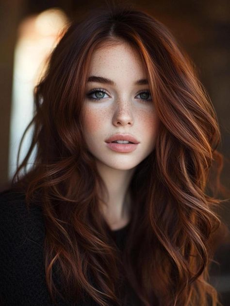 Fall Hair Colors for Brunettes: Top Trending Shades for Autumn Dark Red Hair Color Ideas, Dark Red Hair Color, Copper Hair Color Ideas, Red Hair Color Ideas, Red Hair Inspiration, Interesting Hair, Rambut Brunette, Dark Red Hair, Fall Hair Color For Brunettes