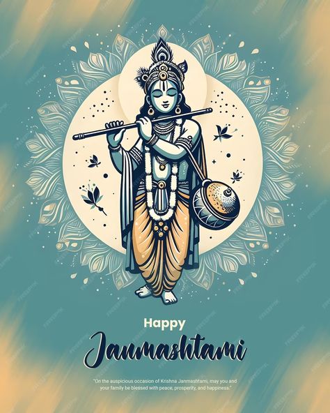 Premium PSD | Happy Krishna Janmashtami celebration Indian festival social media post banner poster Janmashtami Celebration, Happy Krishna Janmashtami, Happy Krishna, Indian Festival, Krishna Janmashtami, Indian Festivals, Media Post, Social Media Post, Krishna