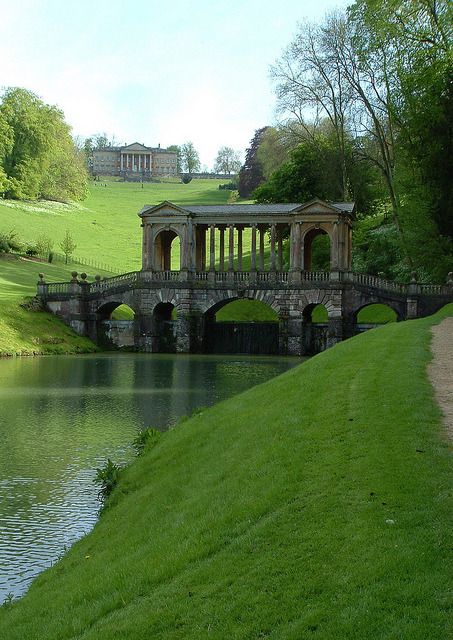 Ironmist — kylebonallo: by Kyle Bonallo (Instagram) Prior Park, Bath England, Park Landscape, English Manor, European Architecture, Landscape Garden, Bridge Building, England And Scotland, Beautiful Castles