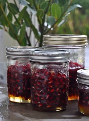 Pomegranate Honey (fermented) | Megatarian Garlic In Honey, Fermented Condiments, Fermentation Station, Pickled Recipes, Fermented Recipes, Fermented Vegetables Recipes, Lacto Fermentation, Fermented Honey, Fermented Kimchi