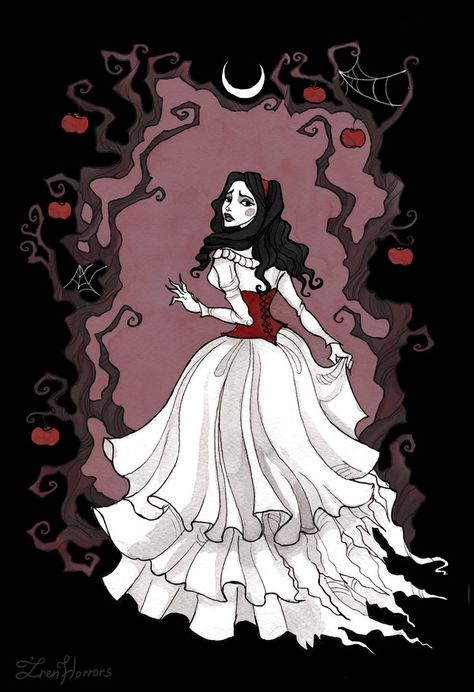 Art prints available on society6Pigmented ink fineliner, watercolor and a bit of Photoshop Follow me on facebook  and instagram More pieces, related to Addams Family:  &nbs... Abigail Larson, Dark Gothic Art, Arte Indie, Princess Cartoon, Witch Art, Creepy Art, 영감을 주는 캐릭터, Dark Beauty, Gothic Art