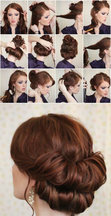 1920s Hair, Victorian Hairstyles, Short Hair Lengths, Bangs Curly, Long Hair Updo, Hair Bangs, Fancy Hairstyles, Hoco Hair, Formal Hairstyles