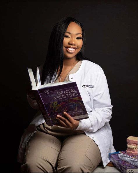 #dental Dental Student Photoshoot, Dental Photoshoot Ideas, Dental Senior Pictures, Black Dental Assistant Aesthetic, Dental Assistant Photoshoot, Dental Hygienist Photoshoot, Dental School Graduation Pictures, Dental Assistant Photoshoot Ideas, Dental Assistant Graduation Pictures