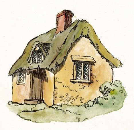 Public domain thatched roof cottage clip art. Irish Cottage Decor, Irish Cottage Interiors, Cottage Drawing, Cottage Illustration, Irish Cottage, Storybook Cottage, Cottage Art, Thatched Roof, House Drawing