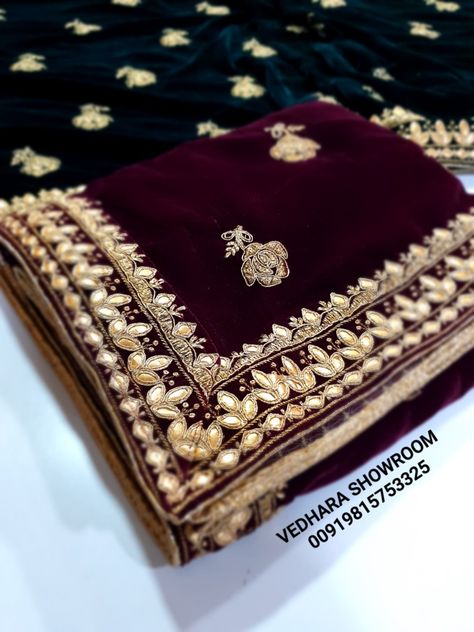 Bridal Shawl Indian, Velvet Shawls Pakistani Bridal, Velvet Stole Designs, Velvet Shawls Embroidery, Velvet Shawl Indian, Velvet Shawls Pakistani, Nikah Dupatta, Bahu Begum, Shawl Embroidery