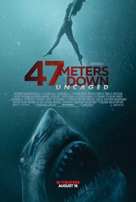 [Exclusive] '47 Meters Down: Uncaged' Trailer Takes the Thrills of 'The Descent' Underwater - Bloody Disgusting Sistine Rose Stallone, Sophie Nélisse, Tam Film, John Corbett, Willow Shields, Dr Dolittle, Coyote Ugly, Full Mon, Jena Malone