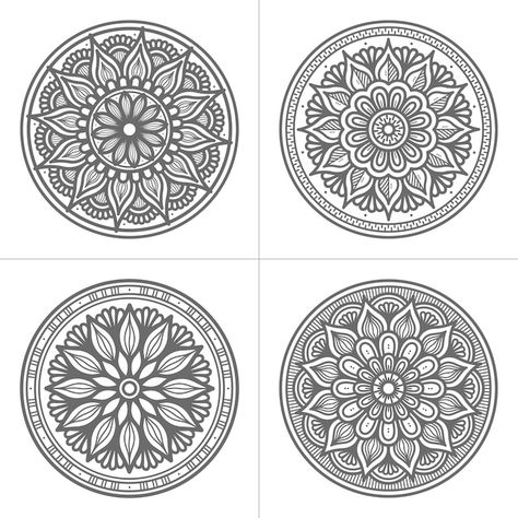 Mandalas, Small Mandala Art, Circle Doodles, Hand Drawn Mandala, Circle Mandala, Mandala Book, Drawn Mandala, Pen Art Work, Mandala Zentangle