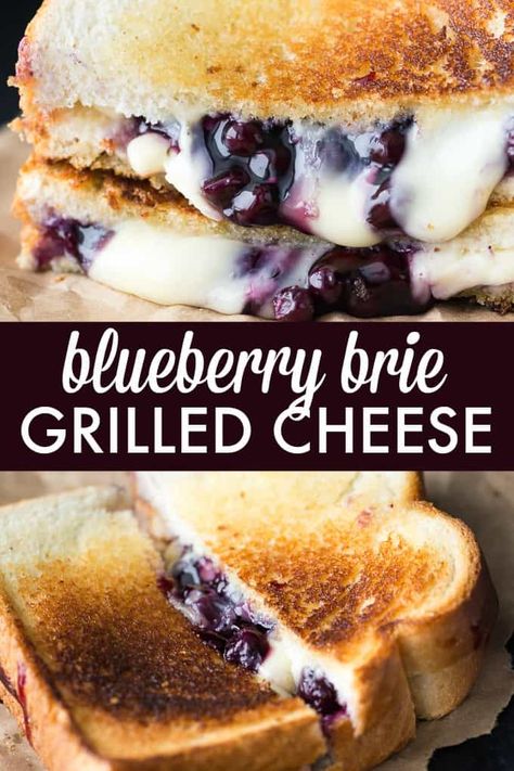 Brie Grilled Cheese Sandwich, Blueberry Brie, Steak Ideas, Brie Grilled Cheese, Brie Sandwich, Grilling Steak, Gourmet Grilled Cheese, Grilled Cheese Recipes, Grilled Sandwich