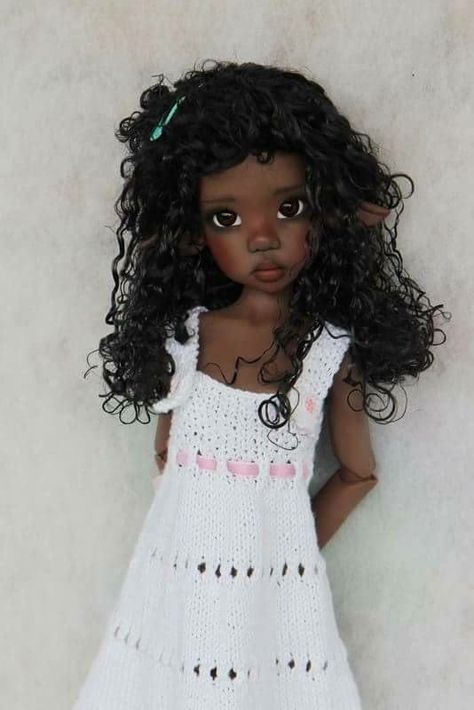 Kaye Wiggs Australian BJD's Kaye Wiggs Bjd Dolls, Bjd Dolls Black Skin, Black Porcelain Doll, Black Bjd Dolls, Black Bjd, Kaye Wiggs Dolls, Kaye Wiggs, Doll Plushies, Doll Aesthetic