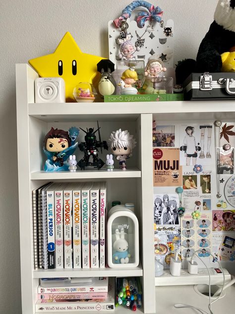 Chambre Inspo, Otaku Room, Room Redesign, Study Room Decor, Room Desk, Room Stuff, Cute Bedroom Decor, Cute Room Ideas, Cozy Room Decor