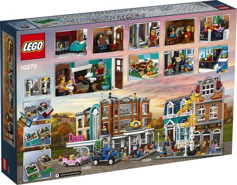 LEGO Creator Bookshop (10270) Officially Announced - The Brick Fan Window Reading Nook, Big Lego Sets, Mini Gingerbread House, Lego Shop, City Ideas, Brick Store, Big Lego, European Village, 18th Bday