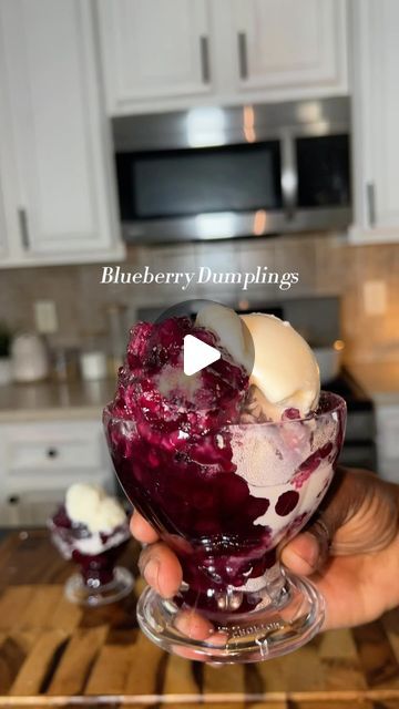 Gabby & Tom King|Content Creators on Instagram: "Have you ever had blueberry or blackberry dumpling? 🫐

I posted this recipe on another platform the other day and was surprised by how many people never heard of berry dumplings. It was something I always looked forward to growing up, waiting for berry season. 

✨Go ahead and save this for later  It’s sooo good to be so easy! 

Blueberry Dumplings
 Ingredients:
**Blueberry Sauce:**
- 4 cups blueberries (fresh or frozen)
- 1 cup sugar
- 1 cup water
- 1 tbsp lemon juice
- 1 tsp lemon zest (optional)

**Dumplings:**
- 2 cups self-rising flour
- 2 tbsp sugar
- 1/2 cup milk
- 2 tbsp melted butter
- 1 tsp vanilla extract

 Instructions:

**Blueberry Sauce:**
1. Combine blueberries, sugar, water, lemon juice, and lemon zest in a large saucepan.
2. Berry Dumplings, Blueberry Dumplings, Blackberry Dumplings, Blueberry Cobbler Recipes, Tom King, Water Lemon, Blueberry Sauce, Blueberry Cobbler, Easy Blueberry