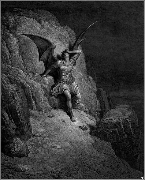 Milton Paradise Lost, Arte Indie, Arte Peculiar, Rennaissance Art, Paradise Lost, Gustave Dore, Occult Art, Biblical Art, Art Simple