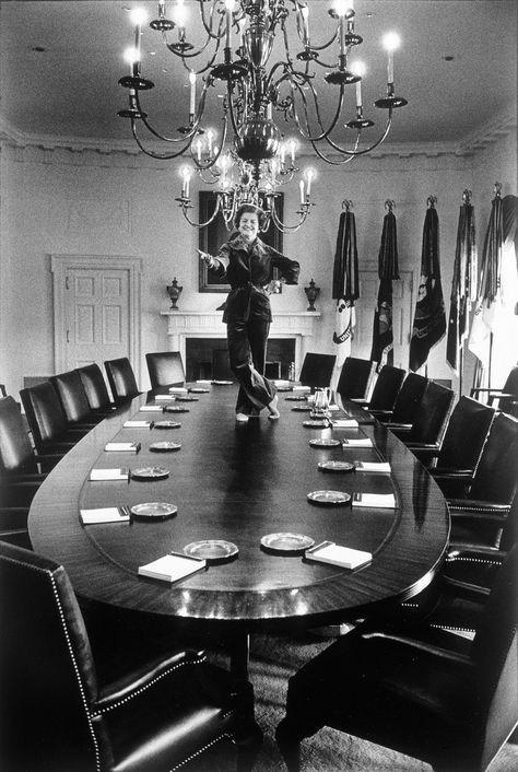 Dancing On Table, House 1977, White House Washington Dc, Inside The White House, Cabinet Room, Dancing Pose, Betty Ford, David Hume, Dancing Shoes