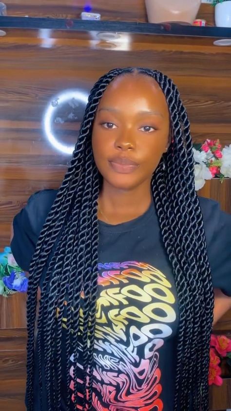 Big Twist Braids, Hairstyles Colour, Big Twist Braids Hairstyles, Braids Quick, Twist Braids Hairstyles, Brazilian Wool Hairstyles, Brazilian Wool, Latest Braided Hairstyles, Latest Hair Braids