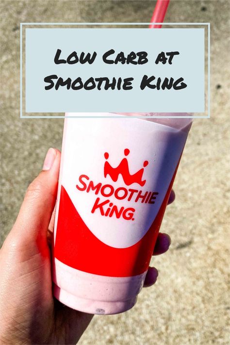 Healthy Smoothie King Smoothies, Smoothie King Orders, Smoothie King Recipes Copycat, Keto Smoothie, Smoothie King Recipes, High Protein Drinks, Low Carb Smoothie Recipes, Low Sugar Smoothies, Smoothie Guide