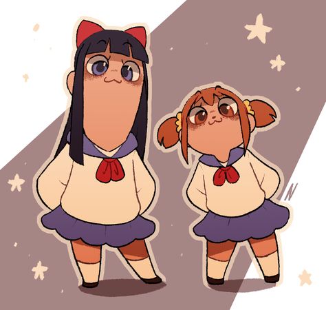 Pop Team Epic Icons Matching, Pokipon's Art, Pop Team Epic Fanart, Pop Team Epic Icons, Pop Team Epic Pfp, Epic Pop Team, Pop Team Epic, Pop Team Epic Popuko, Epic Gif