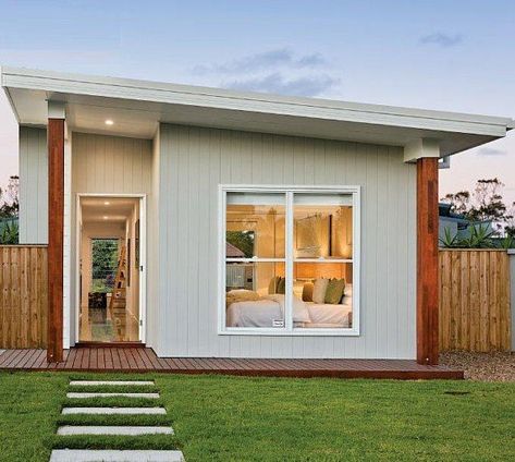 645 sq feet or 59.9 m2 | 2 Bedroom | 2 bed granny flat | small home design | 2 Bedroom Granny Flat |Modern home | small tiny | round home Granny Flat Plans, Flat House Design, Bay Cottage, House Plans Australia, House Plans For Sale, Narrow House Plans, Small Cottage House Plans, Backyard Cottage, Small Cottage Homes