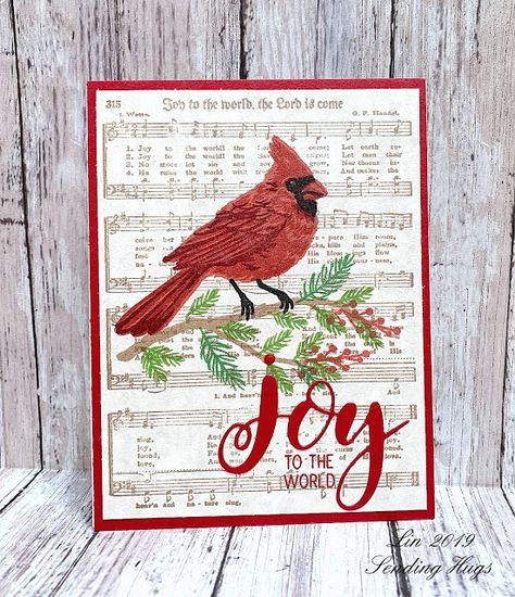 Christmas Carol Background, Cardinal Christmas Cards, Beautiful Wings, Christmas Cardinals, Snowflake Cards, Homemade Christmas Cards, Sending Hugs, Winter Bird, Bird Cards