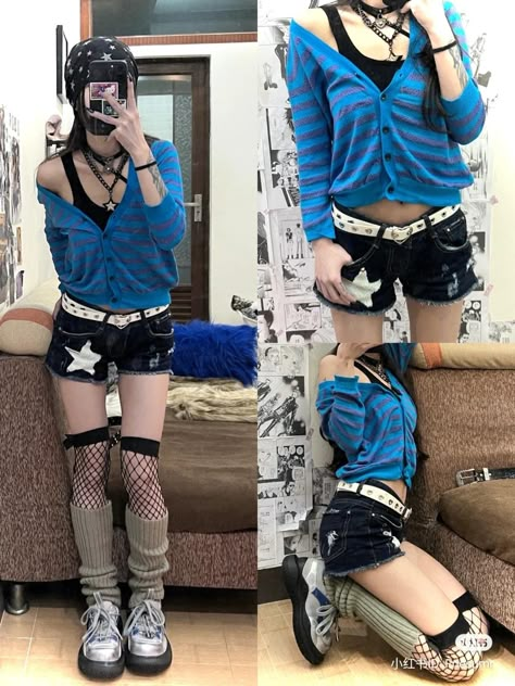 Punk Japanese, 2000s Y2k Aesthetic, Y2k Aesthetic Grunge, Japanese 2000s, Douyin Fashion, Y2k Star, 일본 패션, Gyaru Fashion, E Girl