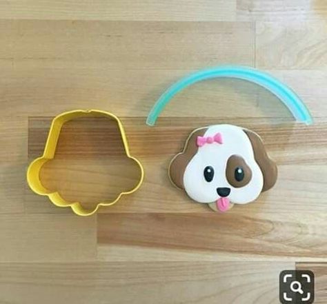 cute puppy cookies Sweets Cupcakes, Cupcakes Design, Cupcakes Birthday, Cookie Hacks, Sugar Cookie Designs, Fancy Cookies, Creative Cookies, Dog Cookies, Animal Cookies