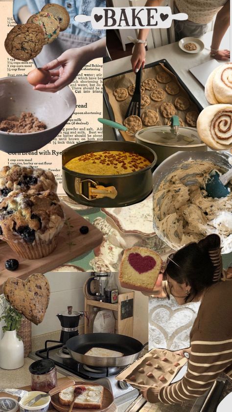 baking Country Baking Aesthetic, Baking As A Hobby, Baking Aesthetic Collage, Cooking Asethics, Cooking Baking Aesthetic, Baking Cakes Aesthetic, People Baking Aesthetic, At Home Bakery Aesthetic, Vintage Baking Aesthetic