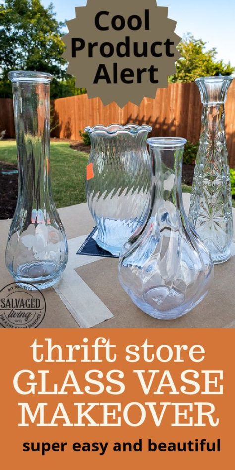 Glass Vase Makeover, Cheap Glass Vases, Vase Makeover, Simple Centerpieces Diy, Glass Vases Centerpieces, Glass Vase Decor, Diy Crate, Painted Glass Vases, Diy Cushions