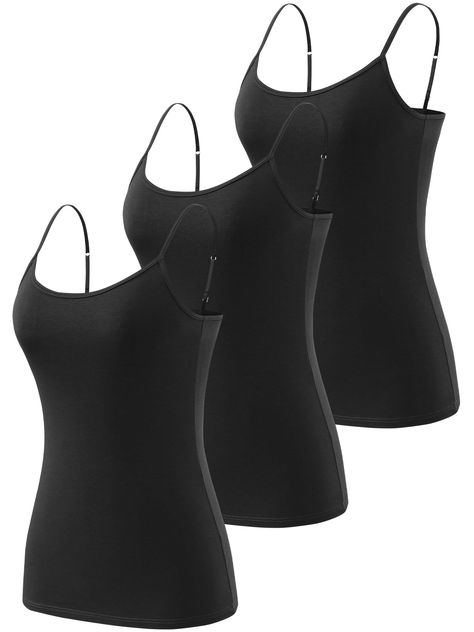 PRICES MAY VARY. ❤Material:Camisole is made of 78% Cotton 17% Modal 5% Spandex. Modal fabric is very soft and breathable. Spandex is wear-resistant wear and thoughtful fit. provides this cami tank tops for women skin-friendly and noticeable softness. ❤Designed:This camisole for women is design with scoop neck and adjustable spaghetti strap. ❤Multipurpose Camisole:Our camisole for women suitable for sports, yoga, fitness, lounge etc.This basic tank tops layering for women will fits your body nice Women Camisole, Noodle Strap, Beach Shopping, Cotton Camisole, Strap Tank Top, Women Skin, Womens Camisoles, Spaghetti Strap Tank Top, Lounge Lingerie