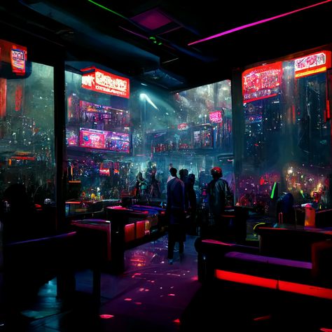 Cyberpunk nightlife collection coming soon! --- #digitalart #collage #enterart @enternft #cryptoart #composition #collector #colorful #nftartist #nft #nftart #cyberpunk #future #nightlife Cyberpunk Club Aesthetic, Cyberpunk Dance Club, Future Dystopia Aesthetic, Netrunner Aesthetic, Cyberpunk Arena, Cyberpunk Casino, Cyberpunk Romance, Cyberpunk Nightclub, Cyberpunk Club