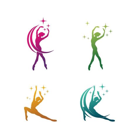 Young gymnast woman dance with ribbon logo Gymnastics Logo, Woman Dance, Ribbon Logo, Gymnast, Gymnastics, Vector Art, Vector Free, Ribbon, Clip Art