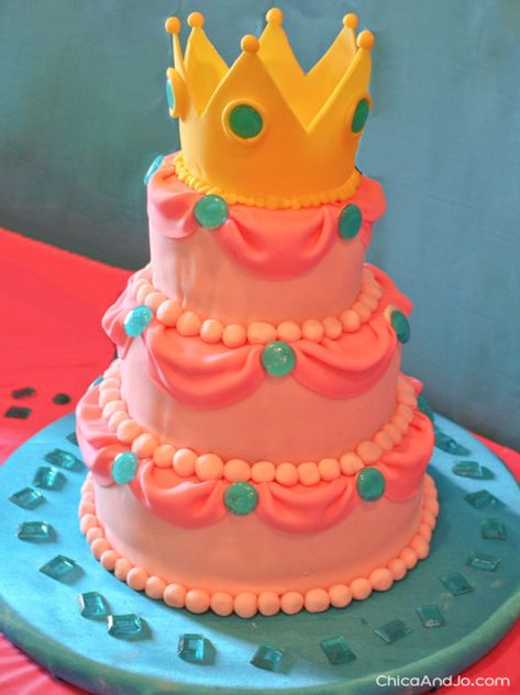 Princess Peach Cake, Bolo Tumblr, Princess Peach Party, Bolo Super Mario, Mario Cake, Diy Birthday Cake, Cake Wrecks, Peach Party, 6 Birthday