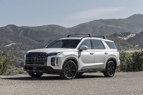 The refreshed three-row SUV now starts at $36,245, and the new rugged-looking XRT version starts at $41,545. All-wheel drive is a $1900 option across the board. 2023 Hyundai Palisade, White Suv, Chicago Auto Show, Hyundai Palisade, Large Suv, 20 Inch Wheels, Hors Route, Suv Models, New Hyundai