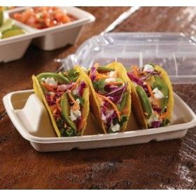 Our vision is to reduce, reuse and recycle, avoid plastic & petroleum based product to supplying compost able & biodegradable food packaging disposable products. Tacos To Go, Taco Tray, Catering Trays, Taco Holders, Sushi Platter, Pinwheel Recipes, Taco Truck, Green World, Food Trailer