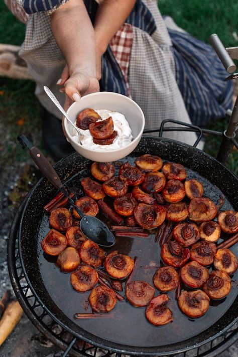 Sarah Glover, Homestead Diy, Homesteading Diy, Peaches And Cream, Raw Sugar, Peaches Cream, Peaches N Cream, Camping Food, Cinnamon Sugar