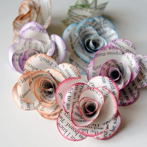 Handmade Flowers Tutorial, Diy Crafts To Do At Home, Fun Crafts For Teens, Diy Crafts For Teens, Diy Projektit, Pinterest Diy Crafts, Newspaper Crafts, Diy Crafts To Do