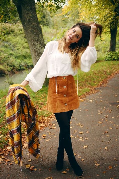 19-1 Cute Fall Outfits - 20 Latest Fall Fashion Ideas for Girls Fall Outfits 2017, Chique Outfit, Boho Mode, Mode Boho, Outfits 2017, Autumn Clothes, Outfit Trends, Autumn Outfit, Blanket Scarf