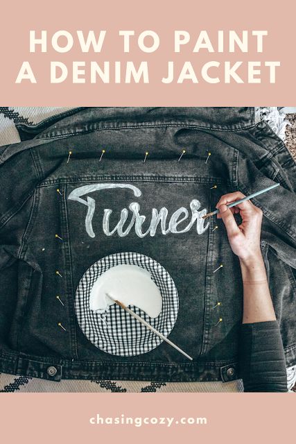 College Denim Jacket Diy, Painting Denim Jacket Diy, How To Paint On Denim Jacket, Custom Jean Jacket Diy, Denim Jacket Art Paint, Hand Painted Denim Jacket Art Easy, Diy Painted Jacket, Diy Jean Jacket Ideas, Painting On Denim Jacket