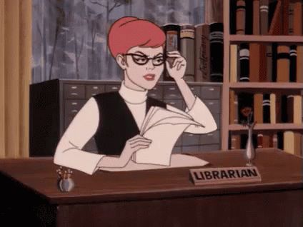 Cartoon Librarian Wink GIF - Cartoon Wink Librarian - Discover  Share GIFs Library Memes, Librarian Humor, Library Humor, Library Media Center, Library Boards, Library Science, School Librarian, Library Programs, Banned Books