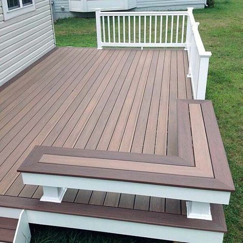 Deck Bench Ideas, Deck Bench Seating, Wooden Deck Designs, Deck Bench, Outdoor Bench Seating, Deck Seating, Patio Deck Designs, Wooden Deck, Deck Designs Backyard