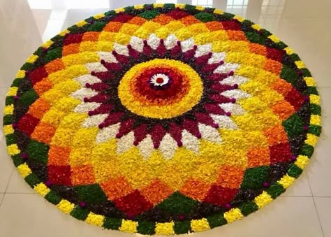 Onam pookalam 2022, Onam, pookalam Kerala Rangoli Designs, അത്തം പൂക്കളം, Onam Poo Kolam Designs, Athapookkalam For Competition, Onam Flower Rangoli Design, Flower Rangoli For Onam, Onapookalam Designs Simple, Onapookkalam Design, Poo Kolam Flowers Onam