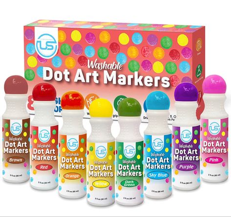 Toddler Art Supplies, Dot Marker Activities, Bingo Dauber, Toddler Painting, Art Activities For Toddlers, Toddler Arts And Crafts, Do A Dot, Washable Markers, Dot Markers